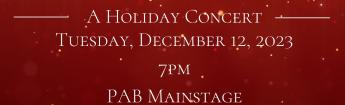 Holiday Concert Flyer - Fall 2023